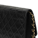 Chanel Vintage Medium Classic Single Flap Bag Black Quilted Lambskin With 24K Gold-Plated Hardware
