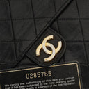 Chanel Vintage Medium Classic Single Flap Bag Black Quilted Lambskin With 24K Gold-Plated Hardware