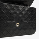 Chanel Vintage Medium Classic Single Flap Bag Black Quilted Lambskin With 24K Gold-Plated Hardware