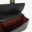 Chanel Vintage Medium Classic Single Flap Bag Black Quilted Lambskin With 24K Gold-Plated Hardware