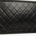 Chanel Vintage Medium Classic Single Flap Bag Black Quilted Lambskin With 24K Gold-Plated Hardware