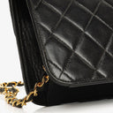 Chanel Vintage Medium Classic Single Flap Bag Black Quilted Lambskin With 24K Gold-Plated Hardware