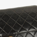 Chanel Vintage Medium Classic Single Flap Bag Black Quilted Lambskin With 24K Gold-Plated Hardware