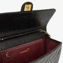 Chanel Vintage Medium Classic Single Flap Bag Black Quilted Lambskin With 24K Gold-Plated Hardware
