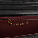 Chanel Vintage Medium Classic Single Flap Bag Black Quilted Lambskin With 24K Gold-Plated Hardware