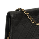 Chanel Vintage Medium Classic Single Flap Bag Black Quilted Lambskin With Gold-Tone Hardware