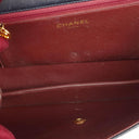 Chanel Vintage Medium Classic Single Flap Bag Navy Quilted Lambskin With Gold-Tone Hardware