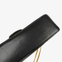 Chanel Vintage Medium Timeless Classic Double Flap Bag Black Quilted Lambskin 24K Gold-Plated Hardware And Mademoiselle Chain