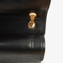 Chanel Vintage Medium Timeless Classic Double Flap Bag Black Quilted Lambskin 24K Gold-Plated Hardware And Mademoiselle Chain
