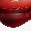 Chanel Vintage Medium Timeless Classic Double Flap Bag Black Quilted Lambskin 24K Gold-Plated Hardware And Mademoiselle Chain