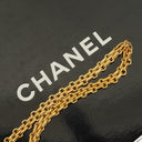 Chanel Vintage Medium Timeless Classic Double Flap Bag Black Quilted Lambskin 24K Gold-Plated Hardware And Mademoiselle Chain