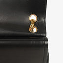Chanel Vintage Medium Timeless Classic Double Flap Bag Black Quilted Lambskin 24K Gold-Plated Hardware And Mademoiselle Chain