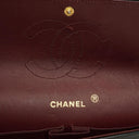 Chanel Vintage Medium Timeless Classic Double Flap Bag Black Quilted Lambskin 24K Gold-Plated Hardware And Mademoiselle Chain