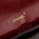 Chanel Vintage Medium Timeless Classic Double Flap Bag Black Quilted Lambskin 24K Gold-Plated Hardware And Mademoiselle Chain