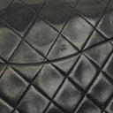 Chanel Vintage Medium Timeless Classic Double Flap Bag Black Quilted Lambskin 24K Gold-Plated Hardware And Mademoiselle Chain