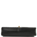 Chanel Vintage Medium Timeless Classic Double Flap Bag Black Quilted Lambskin With 24K Gold-Plated Hardware And Mademoiselle Chain