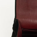 Chanel Vintage Medium Timeless Classic Double Flap Bag Black Quilted Suede With Gold-Tone Hardware And Mademoiselle Chain