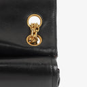 Chanel Vintage Medium Timeless Classic Double Flap Bag In Black Quilted Lambskin With 24K Gold-Plated Hardware And Mademoiselle Chain
