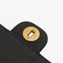 Chanel Vintage Medium Timeless Classic Double Flap Bag In Black Quilted Lambskin With 24K Gold-Plated Hardware And Mademoiselle Chain