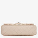 Chanel   Medium Timeless Classic Double Flap Bag Ivory Caviar Quilted Lambskin Silver Plated Hardware