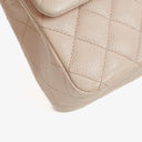Chanel   Medium Timeless Classic Double Flap Bag Ivory Caviar Quilted Lambskin Silver Plated Hardware