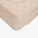 Chanel   Medium Timeless Classic Double Flap Bag Ivory Caviar Quilted Lambskin Silver Plated Hardware