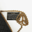 Chanel Vintage Medium Timeless Classic Double Flap Bag Navy Quilted Lambskin 24K Gold-Plated Hardware And Mademoiselle Chain