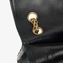 Chanel Vintage Medium Timeless Classic Double Flap Bag Navy Quilted Lambskin 24K Gold-Plated Hardware And Mademoiselle Chain