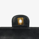 Chanel Vintage Medium Timeless Classic Double Flap Bag Navy Quilted Lambskin 24K Gold-Plated Hardware And Mademoiselle Chain
