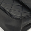 Chanel Vintage Medium Timeless Classic Double Flap Bag Navy Quilted Lambskin With 24K Gold-Plated Hardware