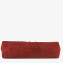 Chanel Vintage Medium Timeless Classic Double Flap Bag Suede Burgundy Gold-Toned Hardware And Mademoiselle Chain