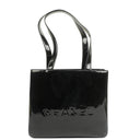 Chanel Vintage Patent Leather CC Tote Shoulder Bag