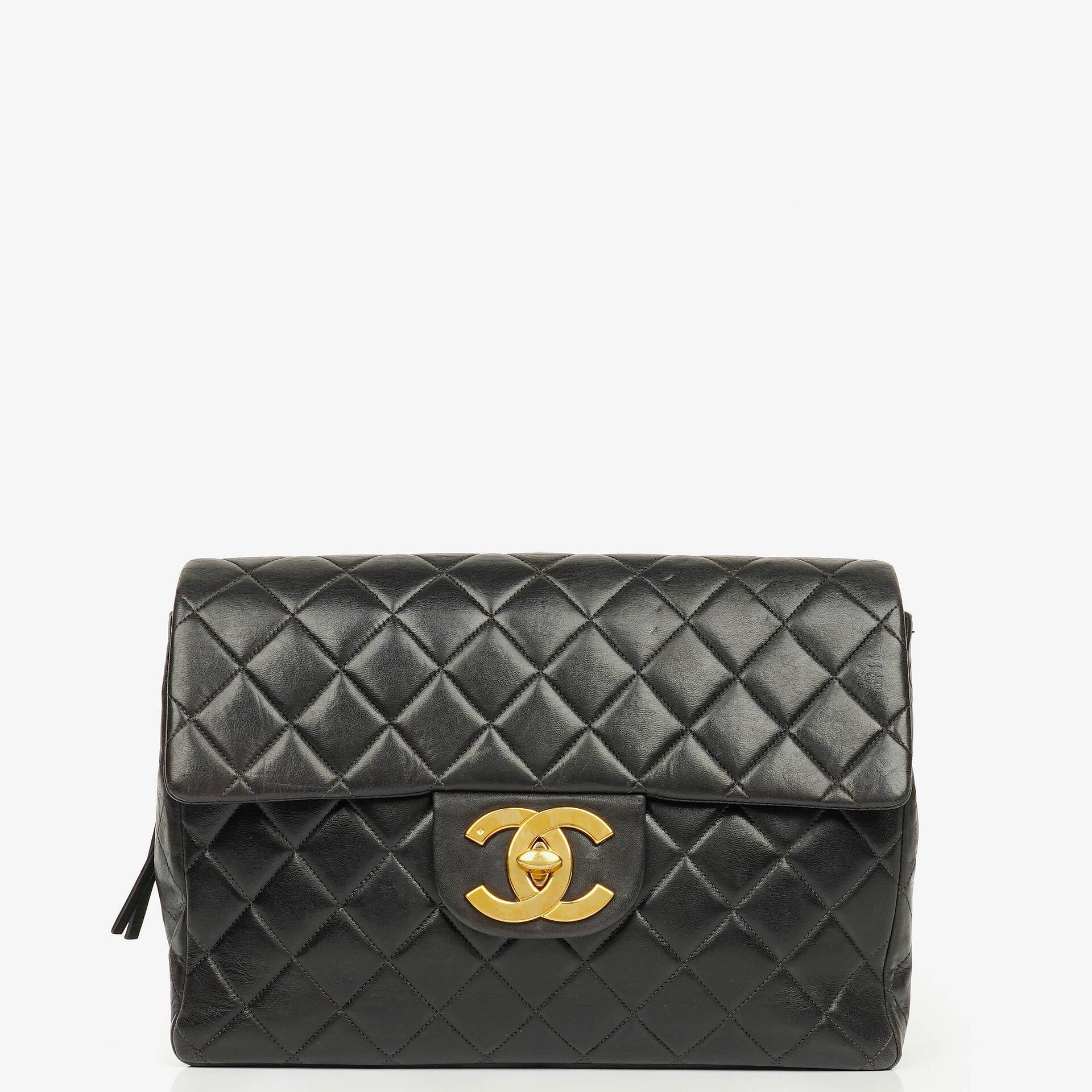 Chanel Vintage Quilted CC Single Flap Backpack