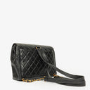 Chanel Vintage Quilted CC Single Flap Backpack