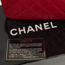 Chanel Vintage Red Quilted Lambskin Mini Chain Tote Bag