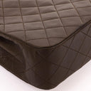 Chanel Vintage Round Flap Bag Brown Quilted Lambskin With 24K Gold-Plated Hardware