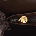 Chanel Vintage Round Flap Bag Brown Quilted Lambskin With 24K Gold-Plated Hardware