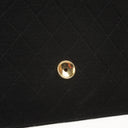 Chanel Vintage Small Classic Black Quilted Jersey Single Flap Bag With 24K Gold-Plated Hardware