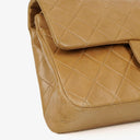 Chanel Vintage Small Classic Double Flap Bag Beige Quilted Leather 24K Gold-Plated Hardware