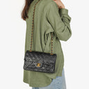 Chanel Vintage Small Classic Double Flap Bag Black Quilted Lambskin  24K Gold-Plated Hardware