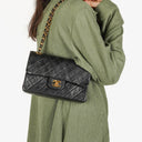 Chanel Vintage Small Classic Double Flap Bag Black Quilted Lambskin  24K Gold-Plated Hardware