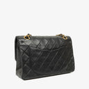 Chanel Vintage Small Classic Double Flap Bag Black Quilted Lambskin  24K Gold-Plated Hardware