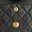 Chanel Vintage Small Classic Double Flap Bag Black Quilted Lambskin  24K Gold-Plated Hardware