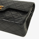Chanel Vintage Small Classic Double Flap Bag Black Quilted Lambskin 24K Gold-Plated Hardware