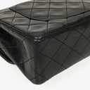 Chanel Vintage Small Classic Double Flap Bag Black Quilted Lambskin 24K Gold-Plated Hardware