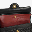 Chanel Vintage Small Classic Double Flap Bag Black Quilted Lambskin 24K Gold-Plated Hardware