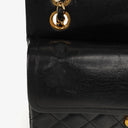 Chanel Vintage Small Classic Double Flap Bag Black Quilted Lambskin 24K Gold-Plated Hardware