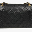 Chanel Vintage Small Classic Double Flap Bag Black Quilted Lambskin 24K Gold-Plated Hardware