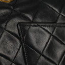 Chanel Vintage Small Classic Double Flap Bag Black Quilted Lambskin 24K Gold-Plated Hardware