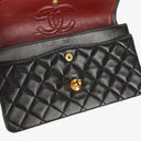 Chanel Vintage Small Classic Double Flap Bag Black Quilted Lambskin 24K Gold-Plated Hardware